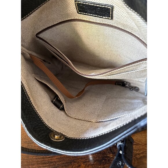 Dooney & Bourke Black Pebble Leather Crossbody Bag With Adjustable Strap - Picture 10 of 16